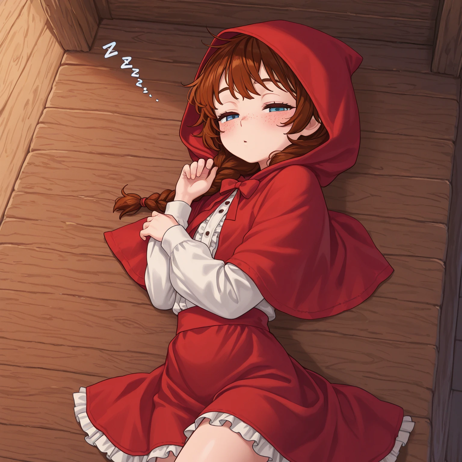Naked Little Red Riding Hood, Small udder,Infant chest。flat chest、 red riding hood, Sitting on grandma's bed and spreading your legs, Put classic children's illustrations, Naked Little Red Riding Hood, , story book illustration, Richard Scary, story book illustration, Modern fairy tale illustration, Storybook Art, Paul Jack Davis, storybook illustation, Pol Maurice Sendak, , detailliert, hight resolution、fullnude、fullnude。10Age and below