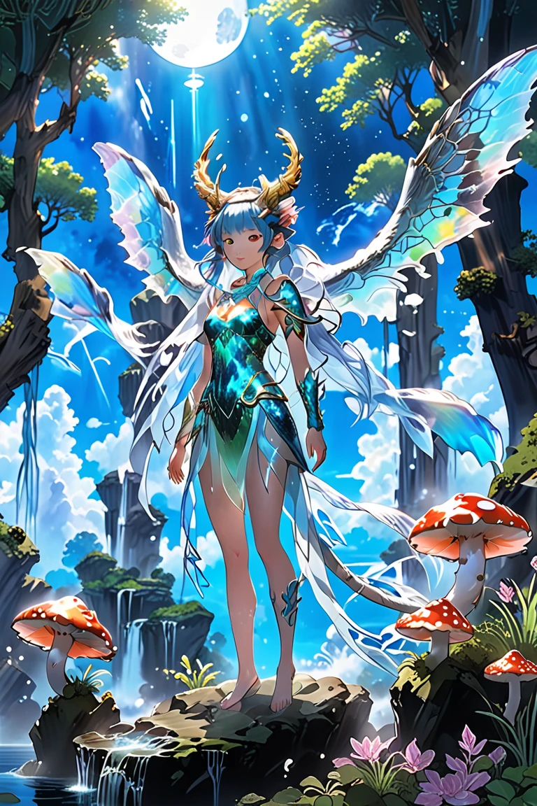 Masterpiece, High Quality, Ocean Forest, City, Fantastic Fantasy, Glowing Plants, Coral Viaduct, (Swarm of Glowing Jellyfish), (Shoal of Fish with Transparent Wings Flying in the Sky), Misty, Extreme Detail, Morning Light, Epic Composition, (Intricate Detail), (Intricate Design, Ultra Detail: 1.2), Art Station, (Masterpiece, Best Quality), Ultra HD, 32k --v 6