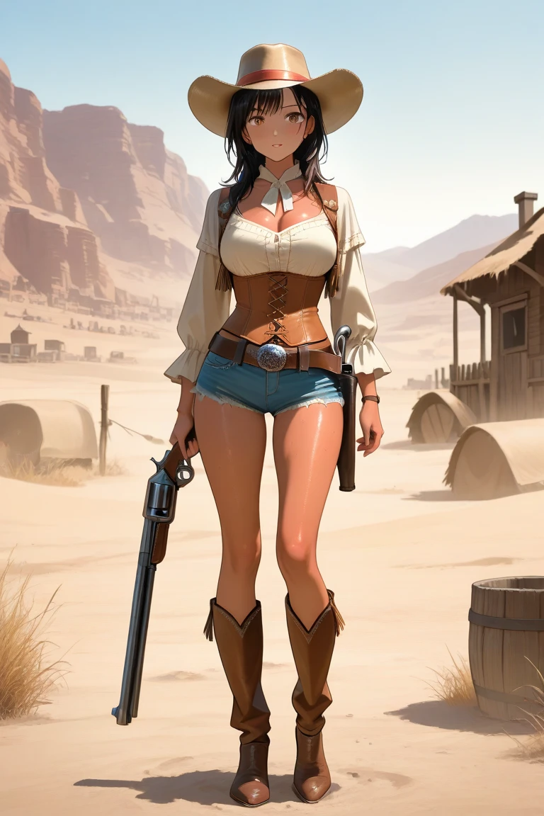 Woman character jeday style warrior armed with a 38 revolver western style atompunk Fallout 4 Jennifer Connelly le with marks of war Cartoon image of a woman .Ilustra??o estilo desenho animado, estilo de arte dos desenhos animados, estilo de arte dos desenhos animados, digital illustration style, estilo atompunk design de personagens altamente detalhado, arte digital detalhada coragem, Forest fan art, Design de personagens de retrato, beautiful digital illustration, retrato de alta qualidade, Arte em quadrinhos, mulher jovem cabelo com transas lindas . Queen Anna of ArendelleBeautiful lined eyes Medium large bust and wonderful sexy clothes. image expression of sexual desire from waist to head illustration Queen Anne of Arendelle atompunk style Fallout 4 The perspective is from below, enfatizando a majestade e o poder da Gigante." armed with a 38 revolver western style with a 38 revolver in her hands jeday style warrior in summer clothes on the beach