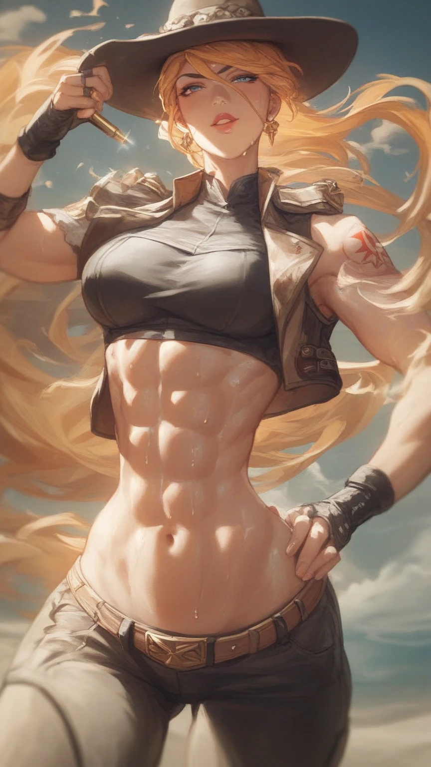 Asgard, valkyrie, mulher guerreira. Anatomia correta，muscular abdomen, epic fantasy digital art，tmasterpiece，8k，high-definition resolution，desenho detalhado，Qulidade Superior，, Epic composition