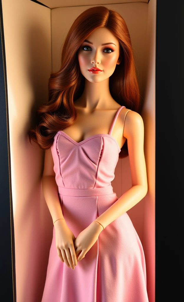 Create an image of a women's underwear shop, bathed in the vibrant glow of neon lights, illuminating the intricate resolution patterns on the mannequin's display. The mannequin, dressed in exquisite lingerie, is positioned strategically to showcase the shop's offerings. The warm light casts a comfortable ambiance, highlighting the bright colors of the lingerie. The image is captured in crystal-clear 8K resolution, ensuring every detail is sharp and vivid. The mannequin's pose is engaging, inviting potential customers to explore the shop's collection. The overall aesthetic is modern and inviting, drawing in the viewer's attention