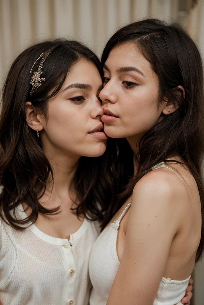 Duas fadas se beijando