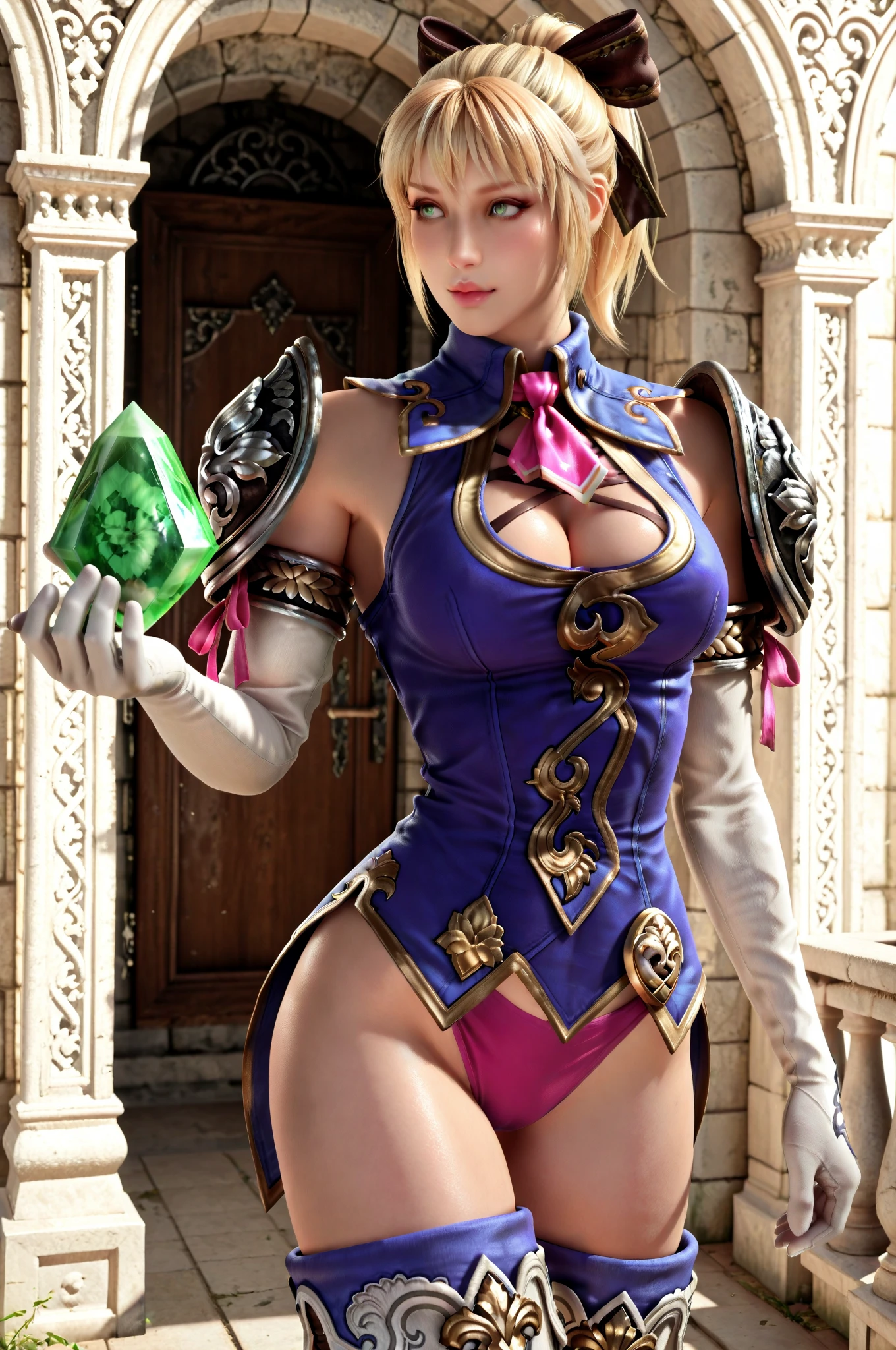 8K,Smiling blonde short bob hair,Super beautiful(like the real thing),Arafed woman wearing a purple and black dress holding a shopping cart, super detailed fantasy characterss, 3d rendering character art 8k, types of bacteria ; 3d unreal engine, fantasy costume, 4k detailed fantasy, 2. 5d cgi anime fantasy artwork, fantasy characters, Gorgeous purple and black dress, seductive woman, 素晴らしいcharacter art,Photorealistic RAW photos of the highest quality。bright colors,rich colors, Backlight, cinematic lighting, film grain, to be born, 50mm lens, Nikon D850,realistic skin,fantasy art,character art,ultra high resolution,realistic skin,medieval cityscape,