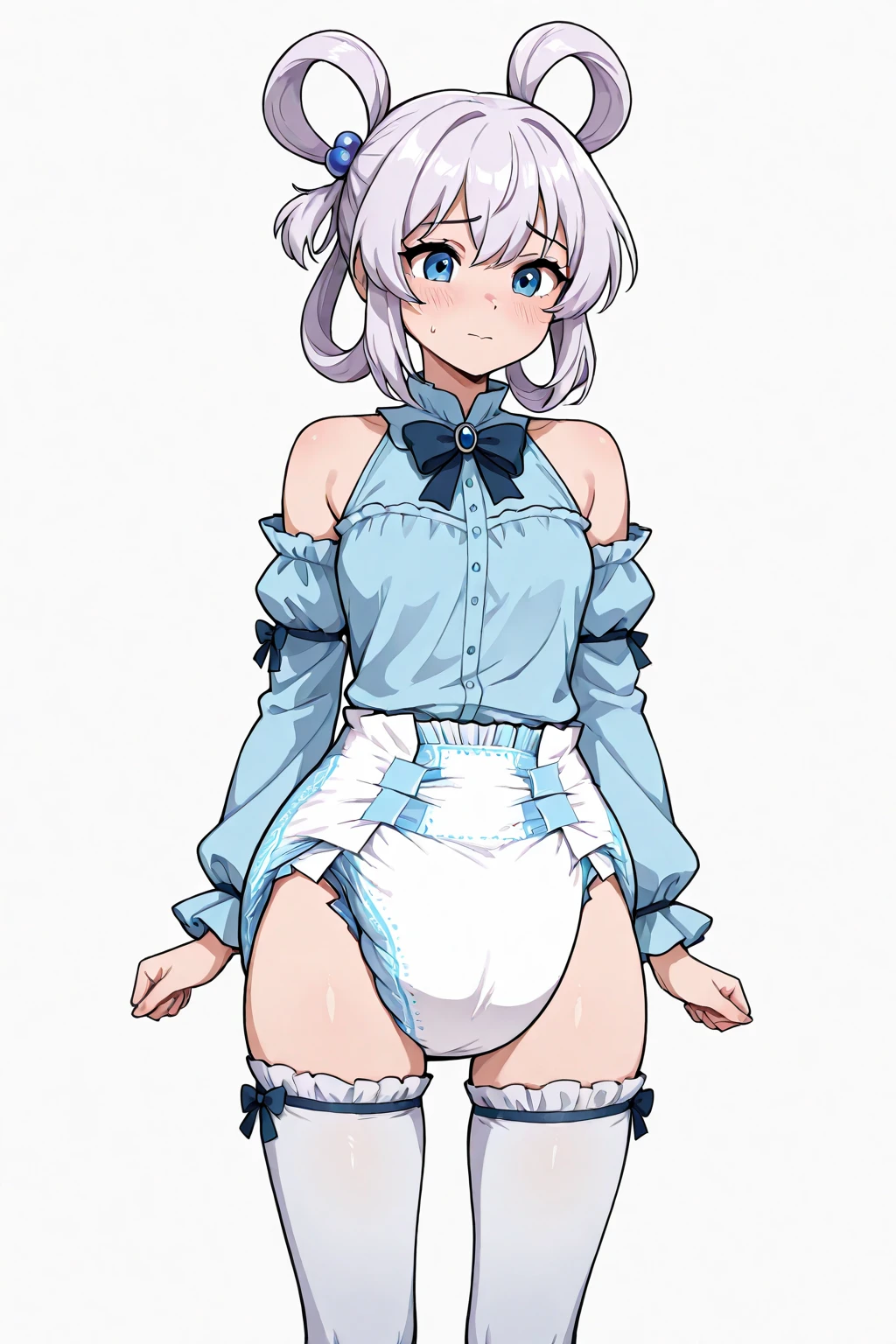 Highest quality、High resolution、Detailed Background、(Beautiful face in every detail:1.4)、Anatomically correct、(Detailed facial expressions)、(Detailed eyes:1.2)、Teenage beauty、(Highly detailed face:1.4)、(Huge breasts:1.3)、Bright hair colour、Braided bob cut、Braided Ponytail、cute hairstyle、well-groomed eyebrows、Perfect body line、Thick thighs、Attractive big ass、Cute gestures、Emphasize feminine silhouettes、Show off your body lines beautifully、Sexual buttockake your legs look beautiful、(Changing clothes in the fitting room)、

(Two beautiful girls are standing side by side with their backs to each other:1.5)、

Squat down、Crouched down close-up angle、
(close-up underwear From below), From below, Are standing, Ass Focus、Looking at me with cold eyes、(Underboob:1.2)、

Sexy bunny suit in black or white、
Accentuate your bust and waist、Fishnet stockings in colors such as black and navy、Stiletto or platform heels、The pink and white feather bolero is adorable.、Black and pink bunny ears headband、Pair it with sexy and gorgeous accessories such as chokers and bracelets.、cute