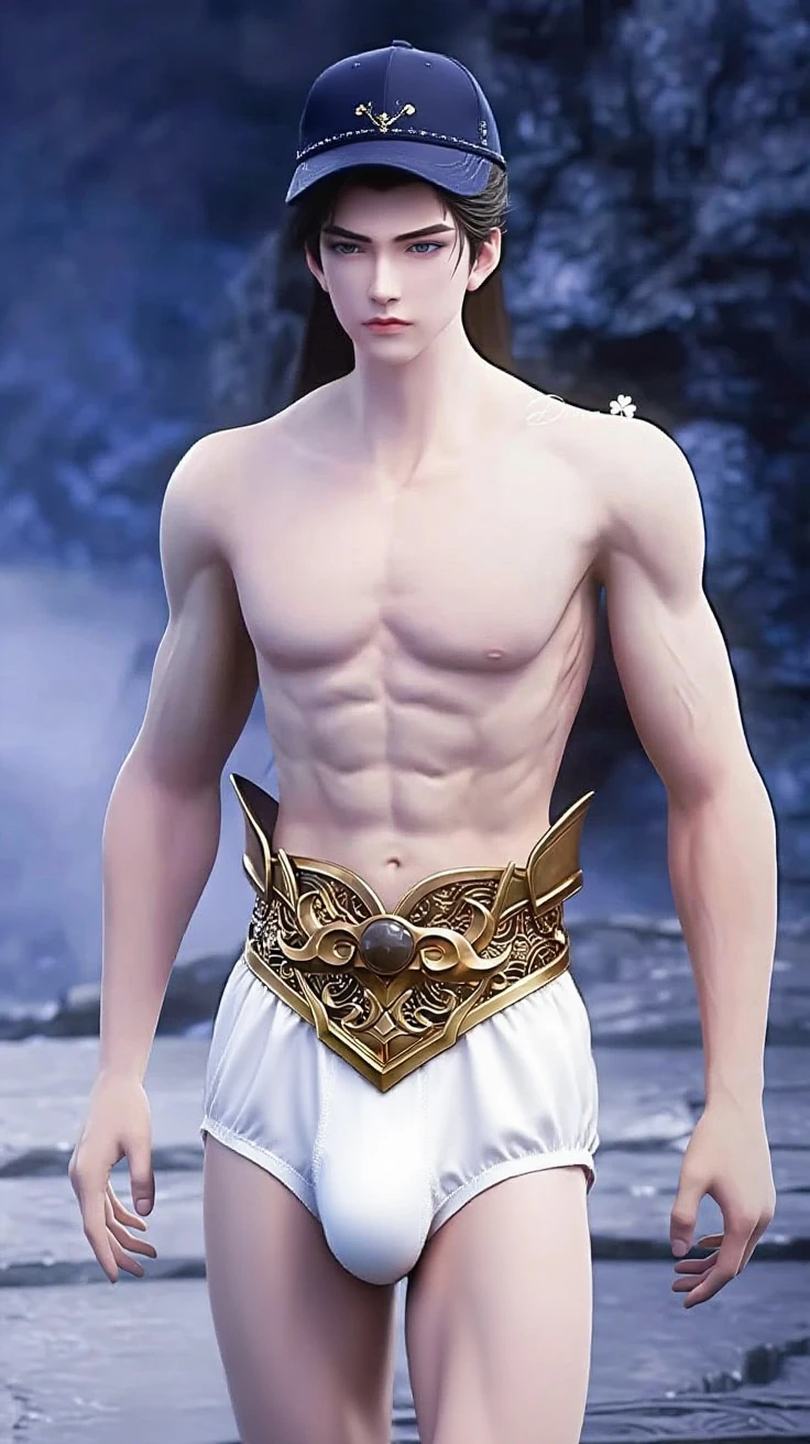 super high resolution, best quality, photo, 4k, (photorealistic: 1.4), cinematic lighting, full naked male angel with large translucent wings, expose the penis, huge penis, errected, shirtless naked muscular man, abdominal muscles dressed in medieval gold armor, detailed feathers, men angel with large translucent wings, muscular , abdominal muscles clad in medieval gold armor, detailed feathers, environment cyberpunk, snow and ice environment in the background, ice cathedral, portal of the future, 3D light, HD, magic light , god of light, backlighting, detailed face, inspirited by Li Xian, Leo Wu, shi yu, contrasts, smooth shinning skin, soft hands, correct anatomy, five fingers. Penis in correct shape, focus on the penis, big sexy ass