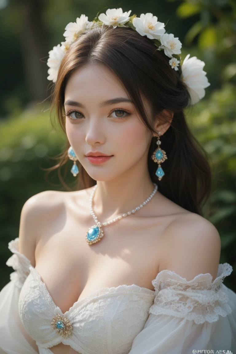 (mackerel), (nonsense), (best quality), (high quality), (masterpiece), 1 female, \(genshin impact\), long hair, big breasts, eyes 한쪽 위의 머리카락, single braid, eyes 무지개, naked, arms raised, holding hair, cut below bust, elbow gloves, slim body, hanging out peeing, jewelry, looking at viewer, headdress, tassel earrings, fancy, outdoors, stormy, big blue eyes , aiming, ice, silver hair