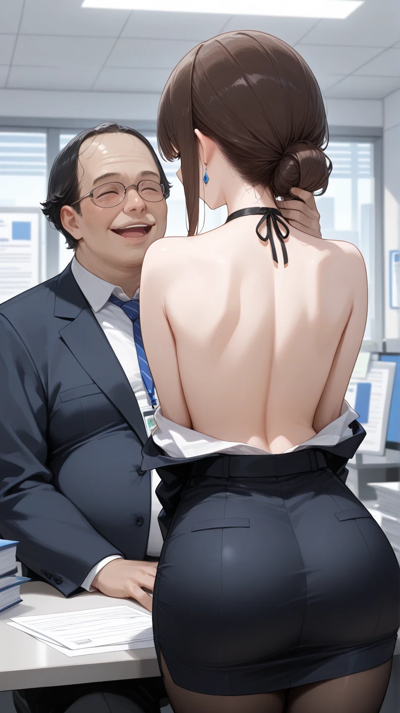 NSFW,Hoshimachi Suisei, 28 year old, Mature Woman, blue eyes,blue hair,choker,hair between eyes,medium hair,side ponytail,Star choker,small breasts,(masterpiece:1.2), highest quality, High resolution,(detailed and beautiful eyes:1.6), (Skinny Curvy Thighs), (skinny plump), (perfect hands, perfect anatomy),(((masterpiece))),((highest quality)),very embarrassed face,Intense red blush,Orgasmic face, Eyes rolled up, Mouth open, The tongue is pulled out, Displeased face, slightly angry,shame, be humiliated,horny blush, (I feel very horny, blush with lust) I feel Sexually aroused, I'm panting and gasping, whole body, cleavage, (((Middle-aged Man behind me, Crowed Train, Male holding my waist, My womb is being filled, I'm gripping my belly, Middle-aged man thrusting into me from behind, proportionately pregnant with 92 fully developed fetuses:1.5)))