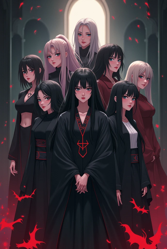 Robed, Black clothes, The skin is hidden, I was wearing long pants,cool,黒いRobed, Toned body, Wine red hair, one big woman,Updo, Nervous,Cowboy Shot, sketch (Character design sheet, same characters, whole body, Three-View, front, ~ ~ ~ side, return),(Very bright:1.1), White Background, [1 Girl:7], (Tilt your head:1.2), ([sketch|watercolor \(Moderate\)]:1.15), (Ink blotches:1.1), (pale:1.2), Chaotic Abstract Background, Vector Trace, Gradient Blending, Bright colors, that&#39;wonderful, Very detailed, Complex, (Very low contrast:1.4)