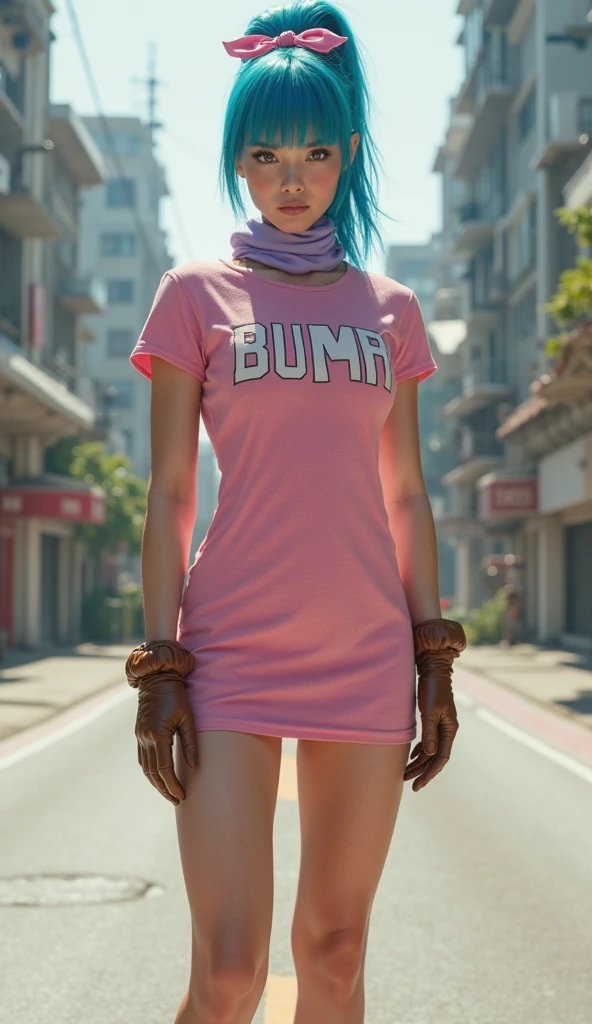 Malay woman with hijab in a pink pastel peplum dress and leggings posing in front of a truck, cyberpunk 2 0 y. o model girl, cyberpunk anime girl, female cyberpunk anime girl, artwork in the style of guweiz, cyberpunk beautiful girl, james gurney painting style, digital cyberpunk anime art, ross tran 8 k, beautiful digital artwork, cyberpunk anime art, in the style of ross tran