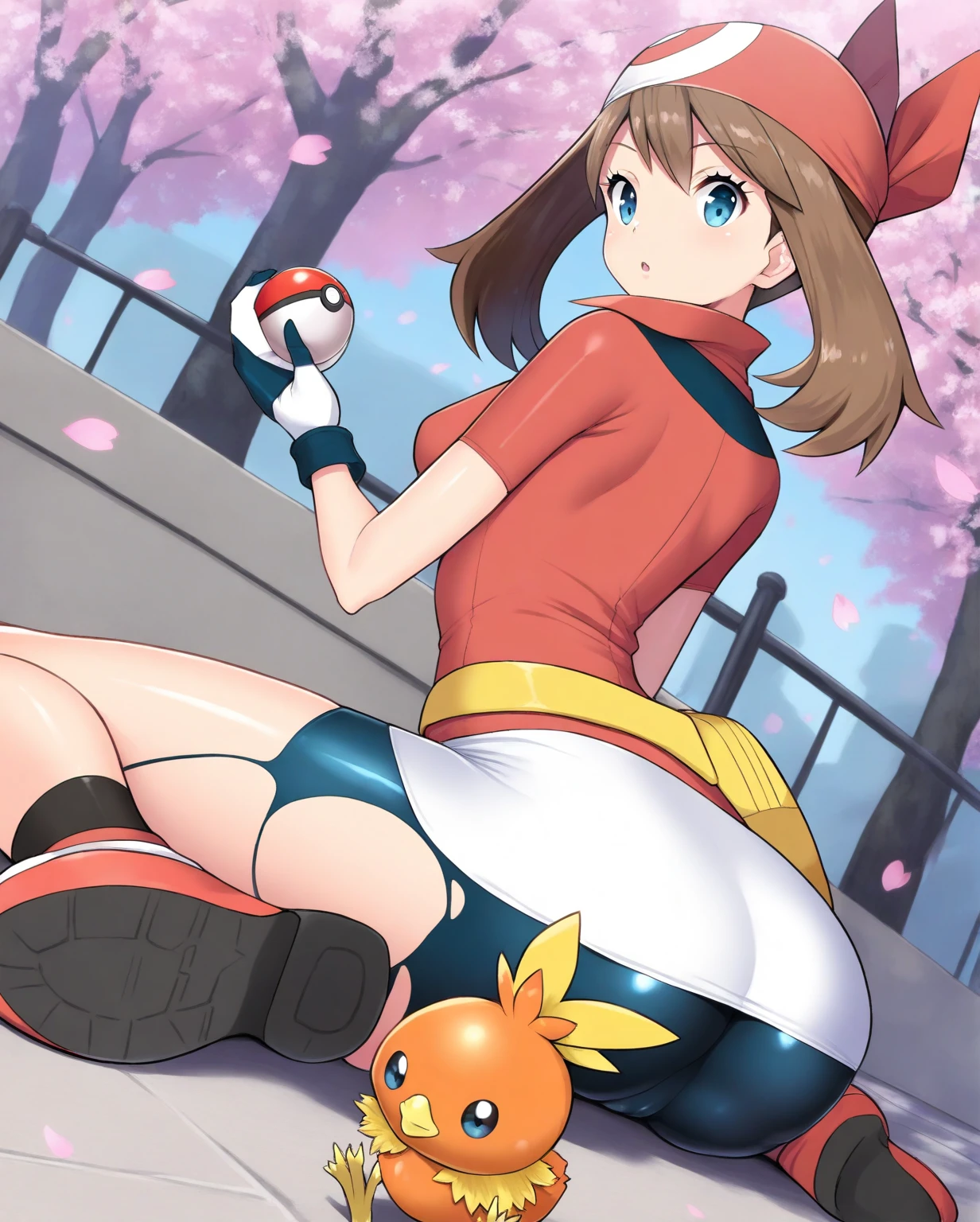 masterpiece, best quality, highres, 1girl, misty (pokemon), orange hair, 1girl, Sexy, , 14yearold Misty from pokemon is naked and is having sex with male Pikachu at a playground for her first porn. open legs, nipples. 1 male Pikachu. inter-species sex. bestiality