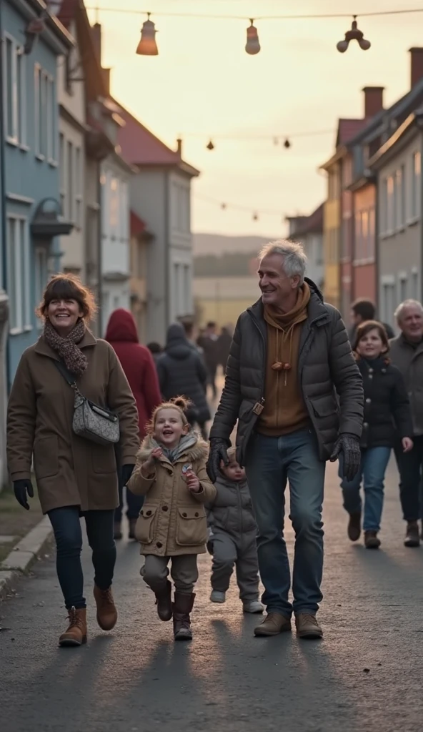Norway father with children --auto