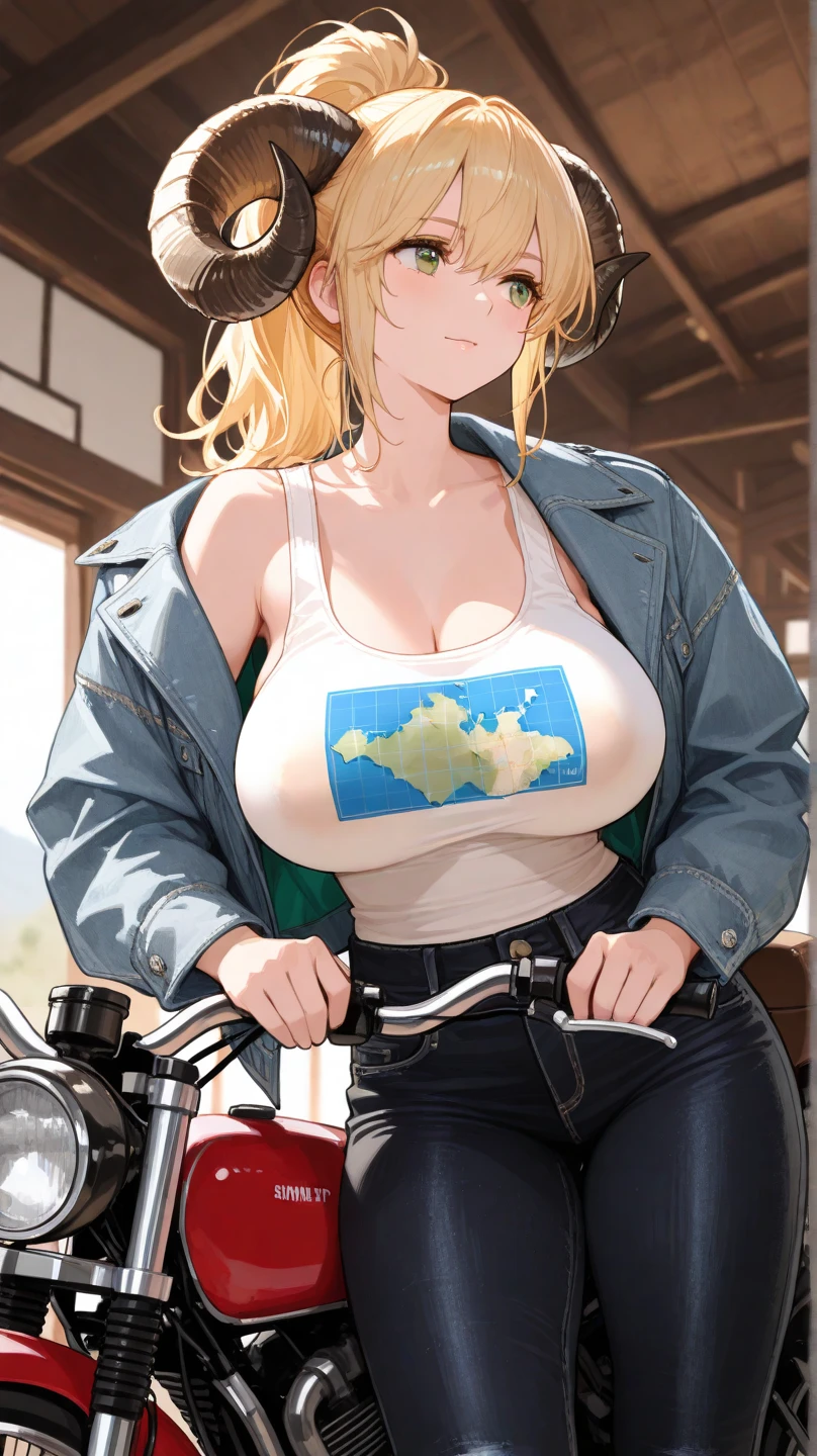 Delivery man clothes,smile,big breast,smile,Embarrassing,bare breast,