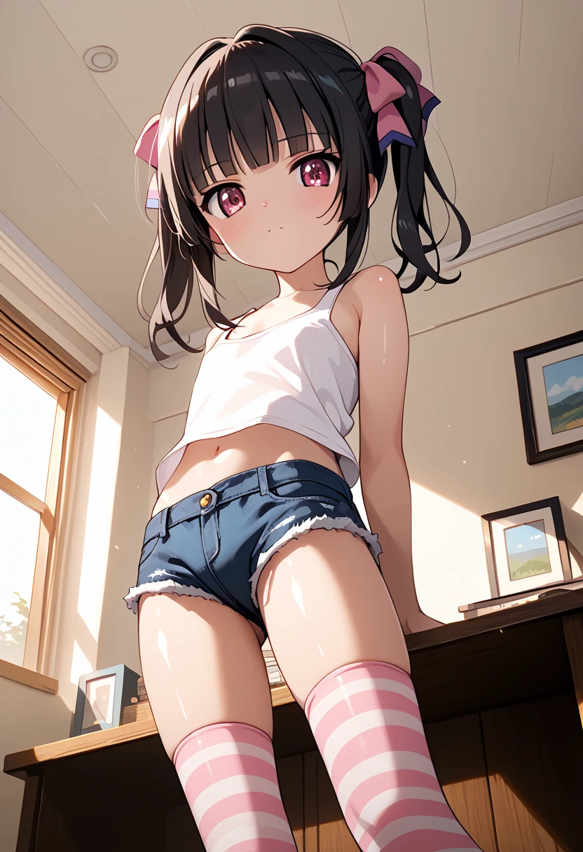 (Sexy dance show:1.2),(show off Micro Panties,skirt lift up by self:1.5),A special week \(umamusume\),Excellent anatomy, masterpiece, Highest quality,Realistic, hyperRealistic, 16k hdr,(blush,smile:1.2),(Live Stage:1.3),(The gorgeous costume is visible through:1.2),Stage Costumes,Horse tail,Ultra mini skirt,Micro Panties,Clear Page,Erect nipples,Sweat,Large Breasts,Upper Body,Strong winds,Camel Toe,(Spread your legs:1.2)