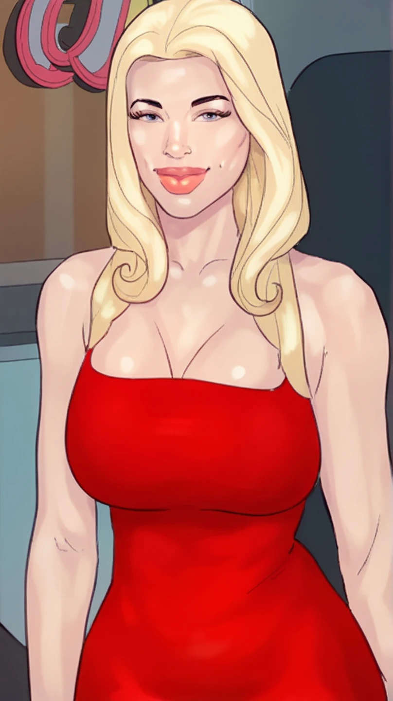 Erotic scene, beautiful freckles on face and body,hyperrealistic photo of Jennifer Lawrence, with her long blonde hairs, in a classic Hollywood glamour shot. She is wearing a slutty party dress with a daring neckline and sparkly details. Her sulfurous deep cleavage show her beautiful breasts. Huge massive breast, Her eyes sparkle with a touch of mystery, and her smile is radiant. Lustful deep-v dress, luxurious dess,  The image evokes the elegance and glamour of classic cinema, with an atmosphere of sophistication and sensuality. cinematic lighting, classic Hollywood glamour, high-resolution photorealistic.,LuxuriousWheelsCostume, bend over