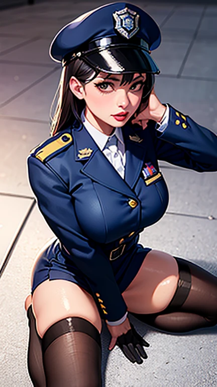 highest quality, 8K image quality, masterpiece, Professional shadowless lighting,,8k wallpaper, highly detailed, illustration, Two Asian girl two braids hair, hot thick red lips Extremely detailed 4k eyes and face, beautiful beautiful blue eyes, with huge breasts 1.3 bewitching thighs full body and big tail, soft smile, with ((military school uniforms with pantyhose)) posing hyperrealistic sexy, realistic military , anime girl in real life, cosplay anime girl, dressed in military school uniforms, Japanese Goddess, realistic, cute schoolgirls, ((military background))