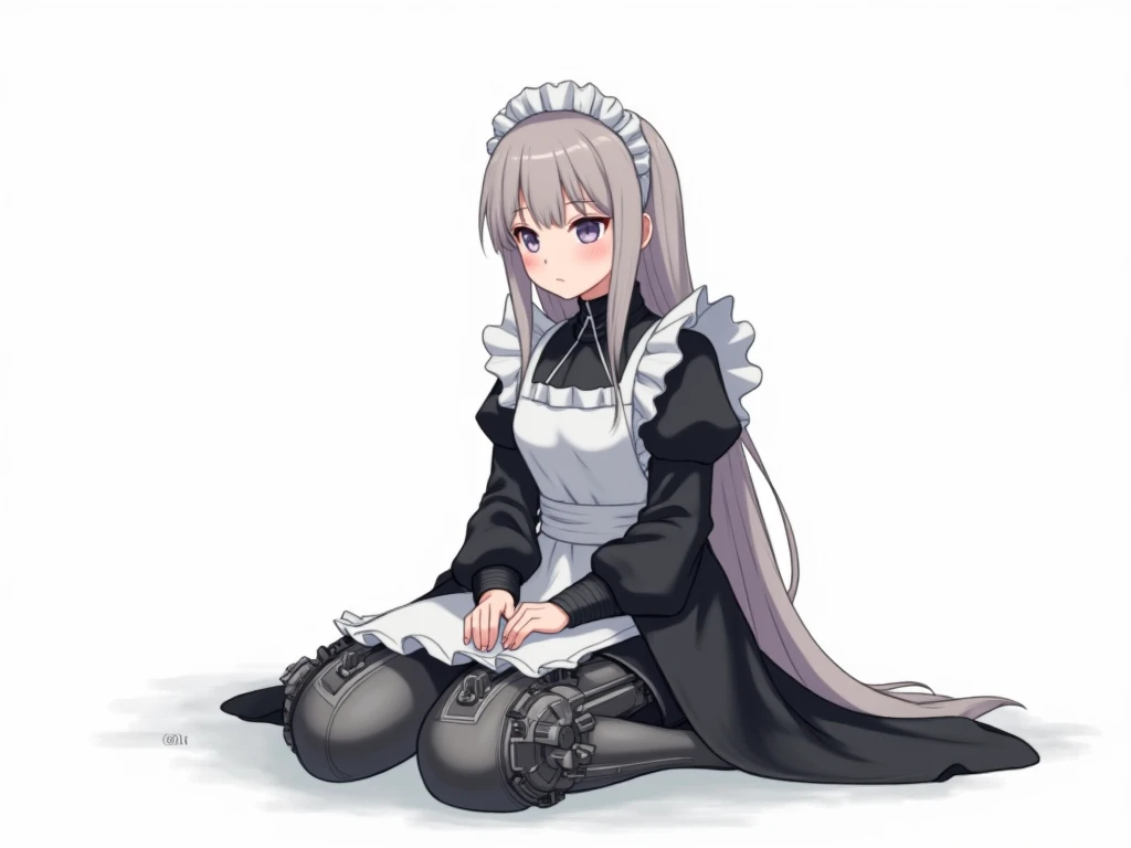 Masterpiece, Best quality, Girl,(((ojousama))), ((Blush)),Hat,Black hair, Blue eyes,Blue dress,((Lolita_Fashion)),((White pantyhose)),((((mary_janes)))), ((Arms_Behind_back)),((Legs together)), (((Bondage))), (((shibari))),(((gag))),