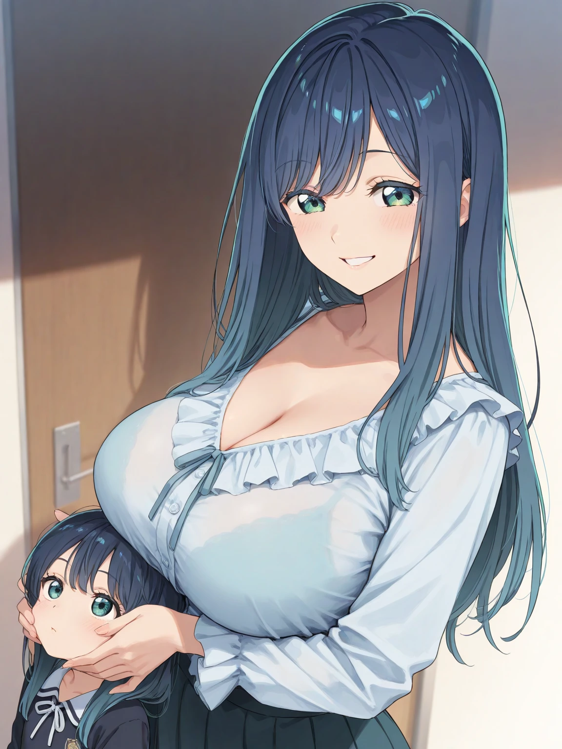((masterpiece、High resolution、high quality、8K)),girl、((younger sister、15 ye(Mother、28 years old))、1 Shota, (((My younger sister and a very young Shota:1,5,)))、((Child sexual abuse:1.8))、((Huge breasts:1.5、 Vulgar smile、Very thick thighs:1.2、Very big ass:1.2、))Transparent nipples、Transparent genitals、Realistic、(A little boy with a girlish face:1.1、Shota:1.5)、younger sisterが弟にフェラチオをする:1.8 、Incest:1.8、younger sisterと弟のセックス)、Filming in progress、Peep、Cuckold,Oneshota,Home Video、Orgy、
