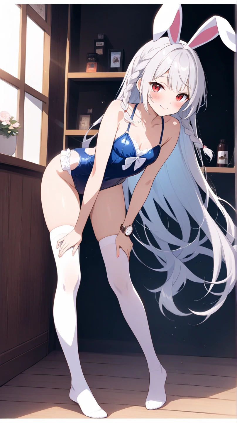 (masterpiece, highest quality:1.2), 1 girl, alone,Are standing_Split, 
long hair，Bunny Girl