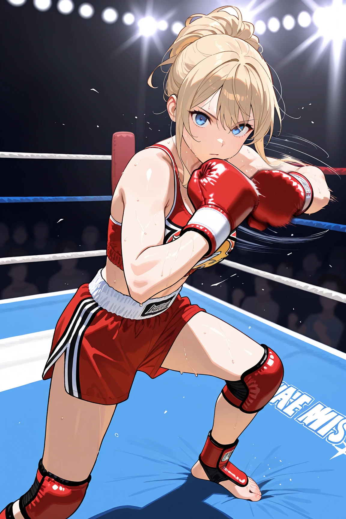 Boxing matches at the Olympics。