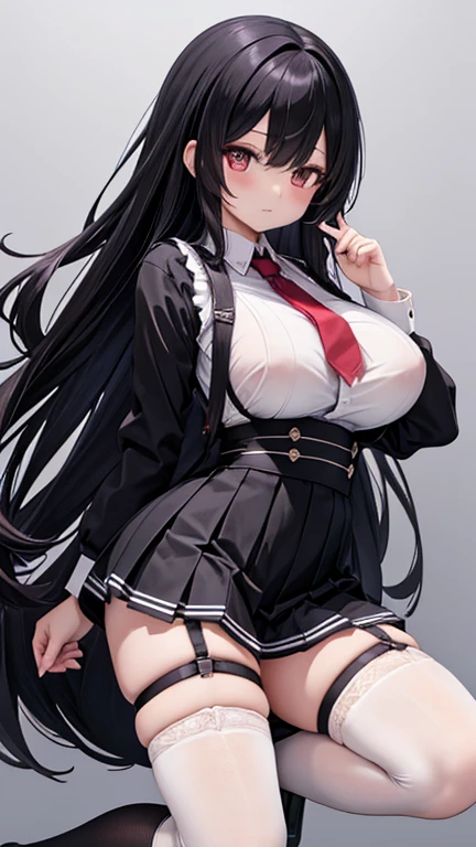 High school girl, huge breasts, untied long black hair, long black hair, twisted eyes, long eyelashes, nice and cute huge breasts, white underwear and skirt, sexy pose showing underwear shorts, big boobs, thighs, anime style , beautiful anime schoolgirl, surreal schoolgirl, surreal schoolgirl, mesmerizing anime girl, realistic schoolgirl, big boobs emphasized, naughty anime style, naughty thighs, naughty thighs, smooth anime CG art, surreal school girl, seductive anime girl, realistic school girl, smooth anime CG art, anime girl, beautiful anime school girl, beautiful anime girl, beautiful alluring anime teen girl, ecchi anime style, photorealistic rendering of anime girl, big ass nude, ass with pants