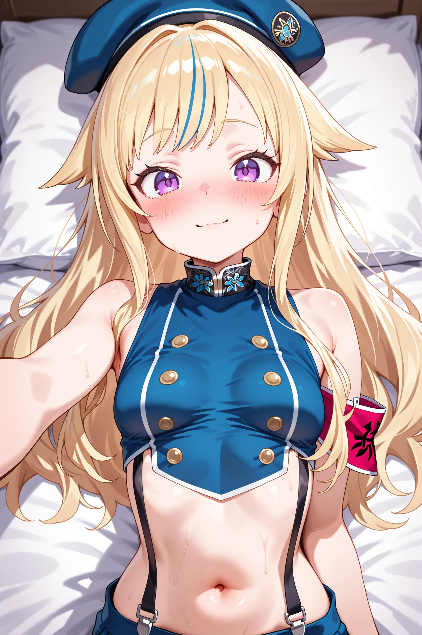 gold city \(umamusume\),(six-pack),((abs)),bikini,smiling face,Colossal tits,(a large audience)