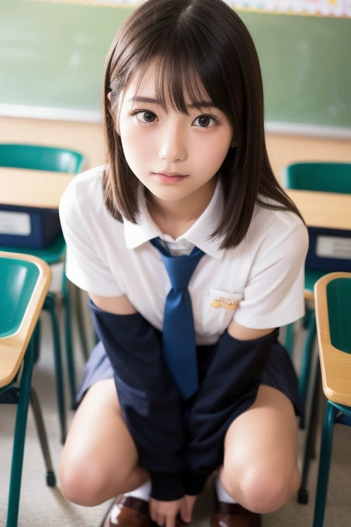 Perverted JK masturbating in the classroom