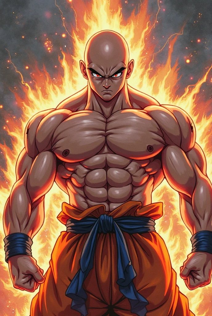 (extremamente detalhado Jiren na academia, intense bodybuilding)