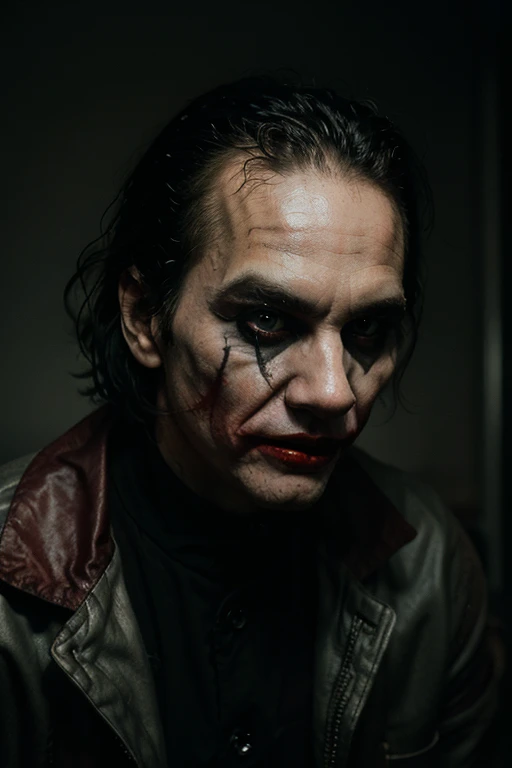 A close-up of the Joker's face, Details of each part, 4K photo, --auto --s2