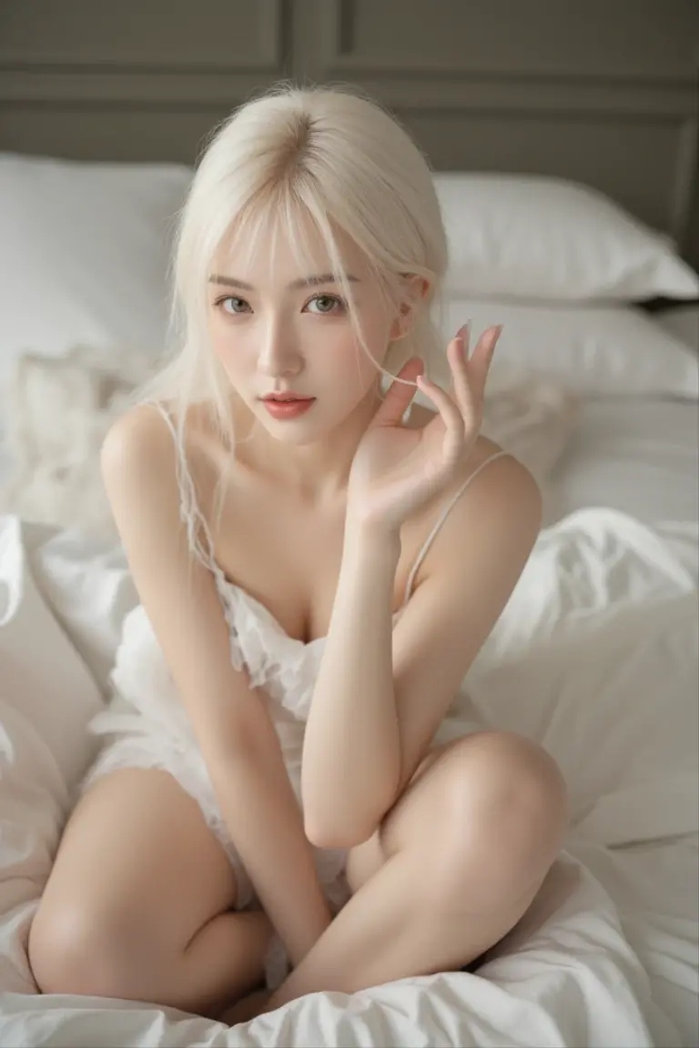 Browsing Caution, (16K、RAW Photos, Highest quality, masterpiece)、(Actual Photos)、Highest quality、score_9,score_8_Excellent,score_7_Excellent,8k, chest, In more detail, Beautiful Eyes, Beautiful American Women, Very detailed and beautiful, Very detailed, Amazing details、Cute beautiful woman with perfect body, (Frilled Lingerie)、((Big Breasts:1.3))、((Lie on your back on a bed made of countless roses..))、(Spread your legs out to the side)、Platinum Blonde Hair