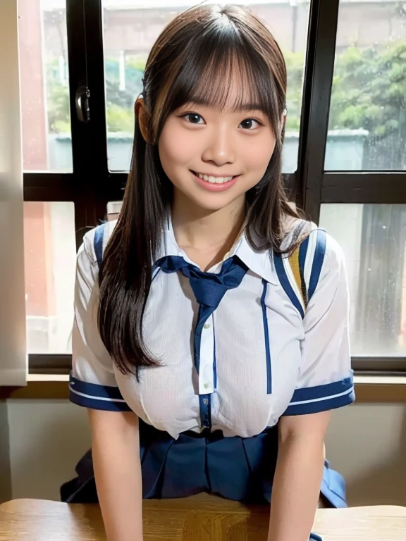 (Highest quality:1.5)、(masterpiece:1.5)、(8k:1.5)、((Primary school students:1.7))、(Flat Chest)、(Tight Chinese dress:1.5)、Braid、Angle from below、smile、(The background is the hotel:1.7)、Erect nipples、whole body、2 people