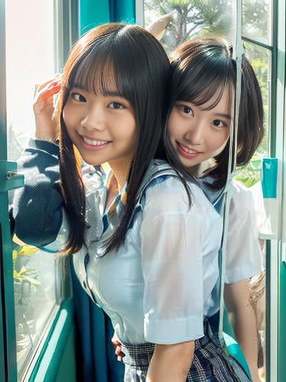 Magazine Cover:1.3、Japanese,10 years old,Innocent face,Teenage Girl,cute,Primary school students,Private elementary school,uniform,Carrying a small red backpack,Summer clothes,Sitting、front、Cute smile、Laugh with your mouth wide open、((????? dripping from the mouth:1.2))、Mouth full of semen:1.5、A lot of semen on the tongue、((Cloudy, thick ?????))、whole body、Full Body、????? dripping from the genitals、You can see the nipples、Not wearing a bra