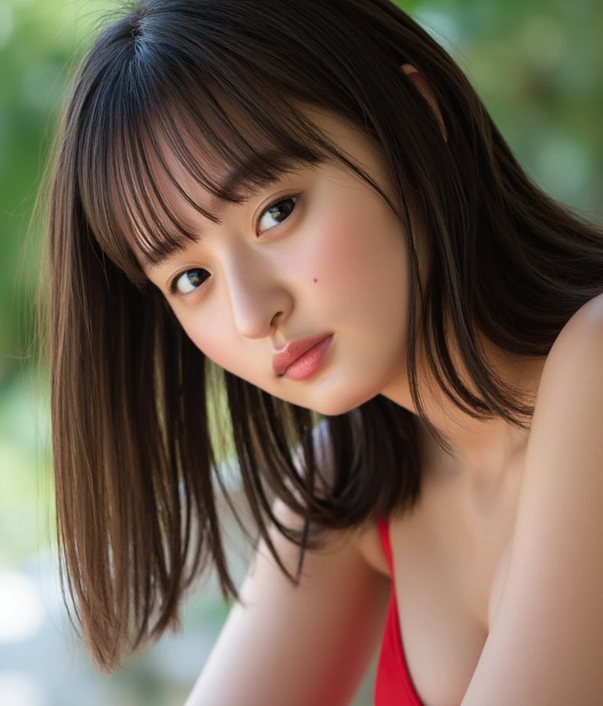 (highest quality,masterpiece:1.3,Ultra-high resolution),(Very detailed,Caustics,8k),(Realistic:1.4,RAW shooting),1 girl,Sit on the grass,(Holding a can of beer in your hand),(smile),(blush),(Watery eyes),Looking into the camera,Age 25,cute,Japanese,Wavy long hair、,Lace bra,Lace panties、glamorous,(Huge Breasts、Saggy breasts、Deep cleavage),(breast focus),(close up of breasts)、darkness,Cherry tree,Illuminated night cherry blossoms,Professional Writing,(Waist up shot),(Low position),(Low Angle)、Her face is perfect, Nanase Nishino