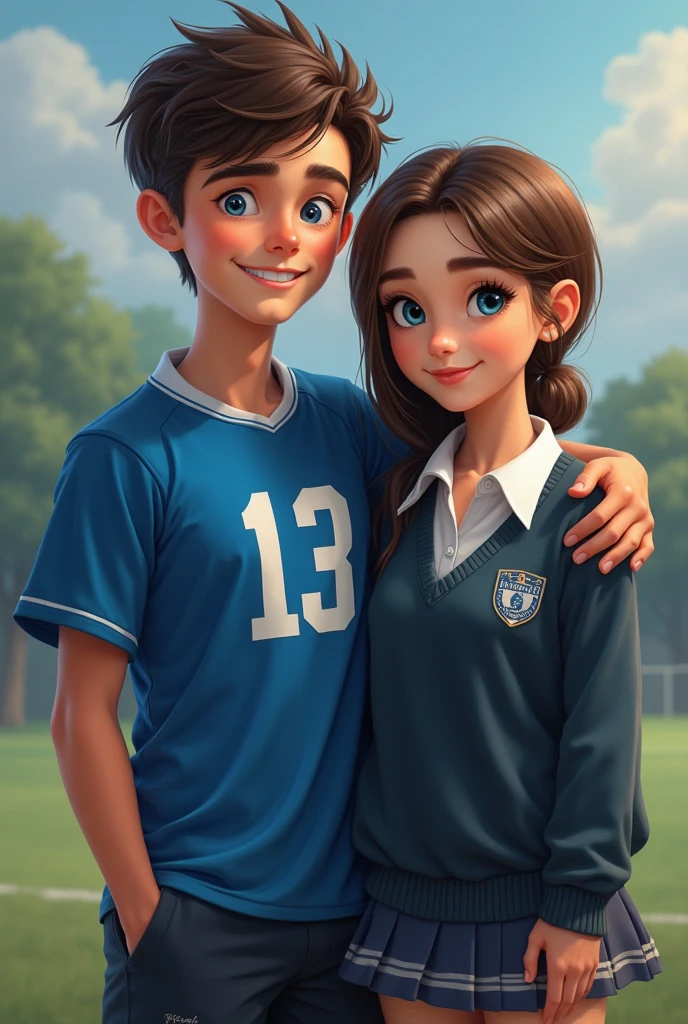 They have to be , the boy has to be white with black hair and the cut has to be a low fade, the brown eye is practically black, You have to wear Real Madrid clothes ,the girl long curly hair/light to medium brown wavy, eyes browns, being less than being a ballerina, she has to be brown and has to be in school