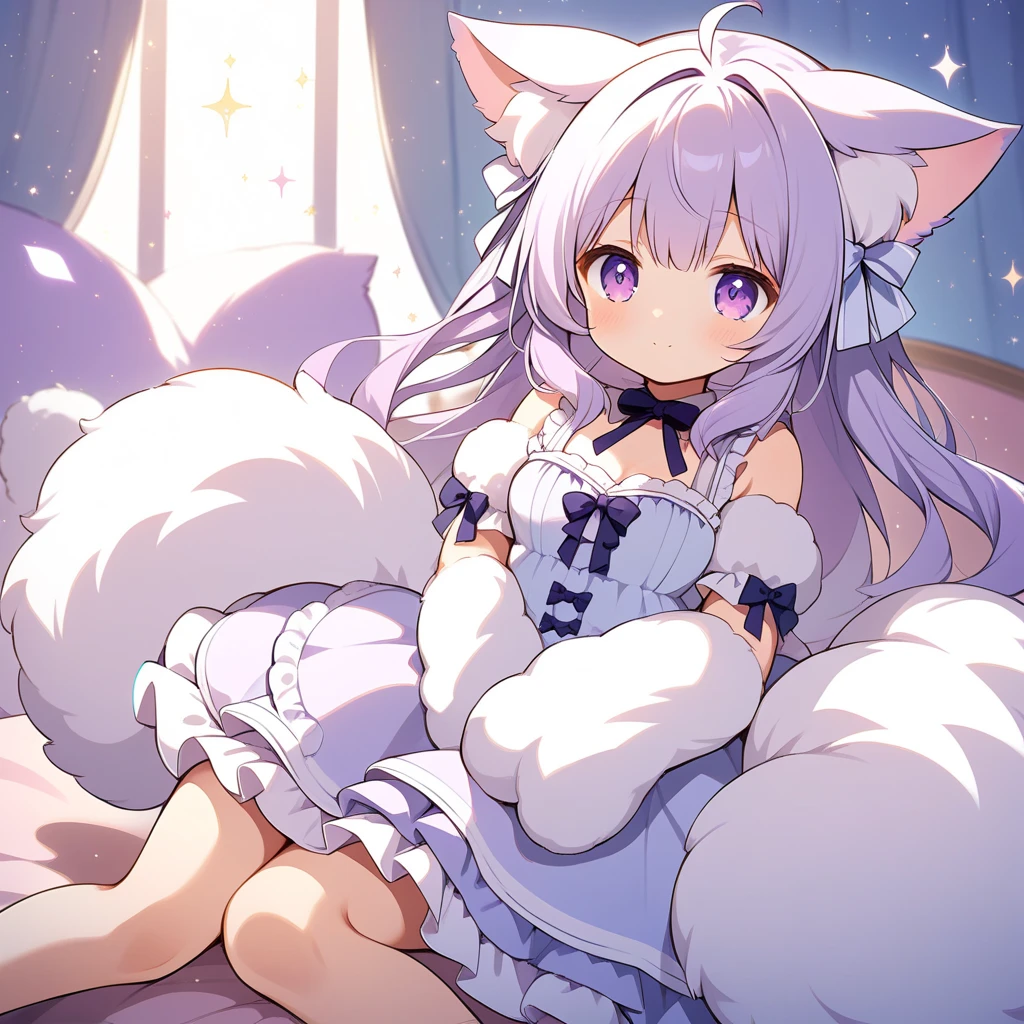 (colorful, masterpiece, best quality:1.2), 1girl, animal ears, animal hands, red eyes, dark skin, full body, looking at viewer, wedding dress,white thighighs, white legwear, leg up