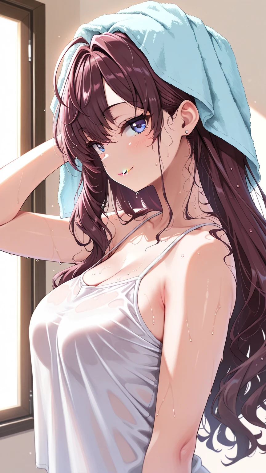 ((((, , Perfect Anatomy, Anatomically correct, Very detailed肌)))), 1 girl, Japanese, 16 years old, (Ultra-oily, lustrous skin with attention to detail:1.1), Take in the view, (smile:1.2),
Beautiful Hair, Beautiful Face, Beautiful attention to detail, (Long Hair:1.4, Straight hair:1.7), Parted bangs:1.5, Light brown hair, (Large Breasts:0.8),
Beautiful clavicle, Beautiful body, Beautiful breasts, Beautiful thighs, Beautiful feet, Beautiful details on the fingers, Five Fingers, Baby Face, , topless, Bottomless,
(((Naked Towel))),
(Beautiful views), Inside the kitchen, walk, Are standing,
(8k, Highest quality, Masterpiece:1.2, Very detailed), (Realistic), Beautiful art, Visual Arts, Depth of written boundary, Cinema Lighting, ,