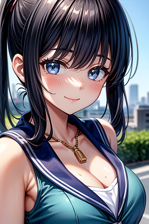 1girl wearing white sport bra,look at viewer (8k,hd,ultrahd,realistic,hdr,detailed)