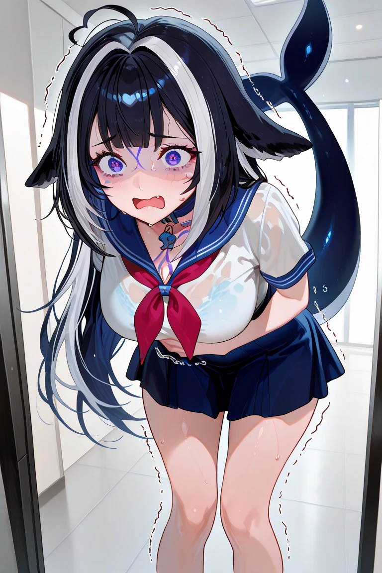One Girl、1 young man、A woman is raped by a man、younger sister、Female student、teenager、Standing doggy style、Twin tails、One Woman、One Man、Beautiful woman、Acme Face、Slender body、younger sisterの部屋、Best image quality、High resolution、masterpiece、super high quality、Small breasts、Thick pubic hair、orgasm face、Striped panties、Blushing、4K quality、Blushing、Cry of ecstasy、Wearing black knee socks、Sweaty all over、Heavy breathing、Cowboy Shot、Shaking breasts、上下にShaking breasts、Penis sheath、Standing doggy style、Being violently raped