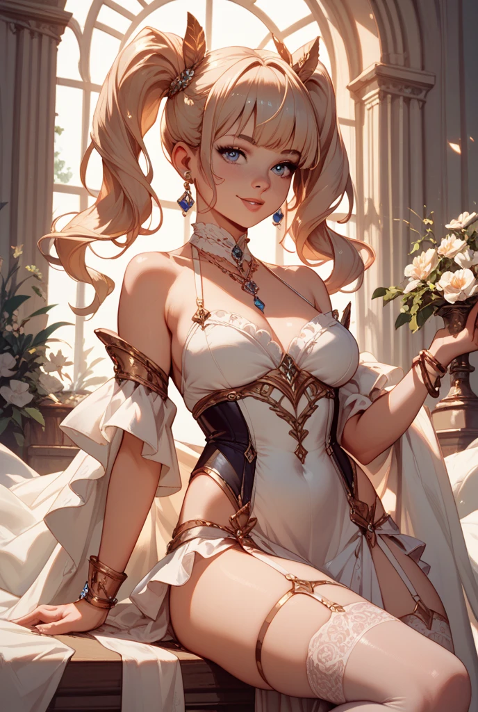 (nsfw 1.5), ((1girl)), ((masterpiece)), realistic, ((highly detailed:1.3)), beautiful elf princess bathing in a marble tub, ((very long blonde hair)), wet hair, wearing a sheer bathrobe, clothed bathing, ivorygoldai, royal palace bathroom setting, steam, ornate marble tub, (rose petals floating in water:1.3), early morning light, windows, crepuscular lighting, dynamic pose, dynamic angle,