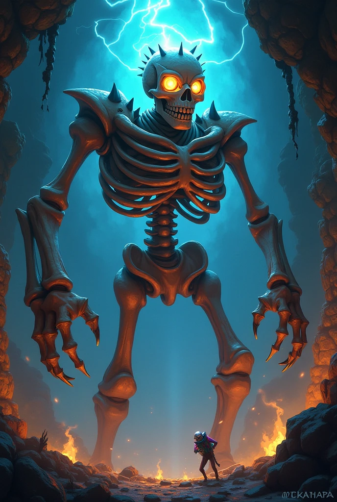 An undead skeletal monster from an RPG