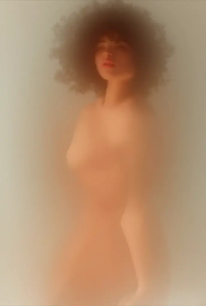 mujer desnuda con grandes tetas naturales, desnuda, cuerpo completo, in sensual position