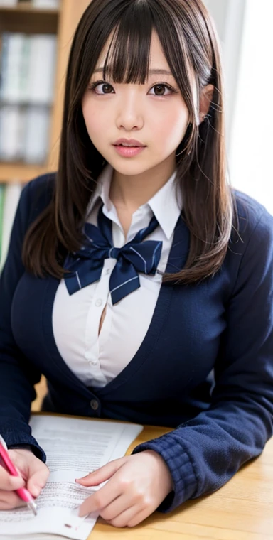 ((Sexy bust accent:1.75)))、(((Sexy Knee High:1.35)))、((((Sexy crotch accent:1.35)))、((((Spread your legs wide、Thighsに触れる、There is a lot of pubic hair、large pointy breasts))))、((Boyfriend and girlfriend having sex in missionary position:1.5))、((Sexual pose:1.5))、((Spread legs POV:1.5))、、Browsing Caution、（Humans are biologically correct、reference） 、 lose extra limbsslim limbsextra numbersmutated hands and finger fusionfingersslim bad handslong necklong body anatomybad deformationbad deformation no extra breasts、Not Futanari、Bare feet like Kanna Hashimoto、Face with exposed lower body、笑いと笑顔のlips、顔のlipsをからかいます, lipstick color、Pink lipstick、lips、メイクでセクシーに見える 輝く赤いリップ ピンクのlips リップピアス 見た目がゴージャス ジューシーな深いハマグリ クリーム 高い肌 剃りたてのlipsでlipsを洗浄 髪をドレッシング ゴージャスな口紅リップシクルピンク, (Highest quality:1.4),(masterpiece:1.4),(Realistic:1.4),(Realistic:1.2),(超High resolution, RAWphotograph:1.4),(High resolution, Very detailed:1.2),(8k:1.2),(Highest quality:1.4),(masterpiece:1.4),(Realistic:1.4),(Realistic:1.2),(超High resolution, RAWphotograph:1.4),(High resolution, Very detailed:1.2),(8k:1.2),photograph,1 person, cute, Angry face, Mouth closed, Beautiful details, Beautiful Nose,Beautiful Hair,Twin tails,Thighs,University Uniforms,A simple dark blue satin blazer,Satin White Blouse,A bow tie,Pleated skirt,School, (The skirt and tie are in a dark blue tartan pattern....:1.3)