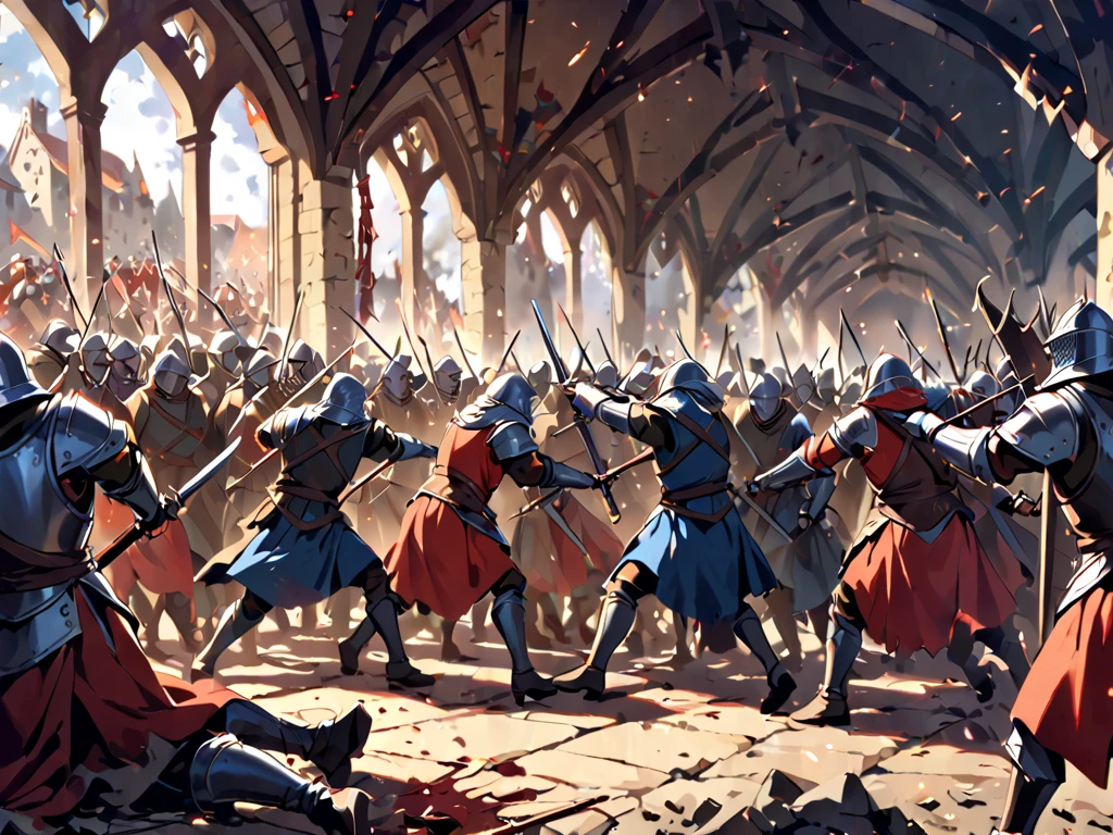 Battle of Shengraben by K. Bujnitsky, MusketPunkAI,<lora:MusketPunkAI:0.8>
