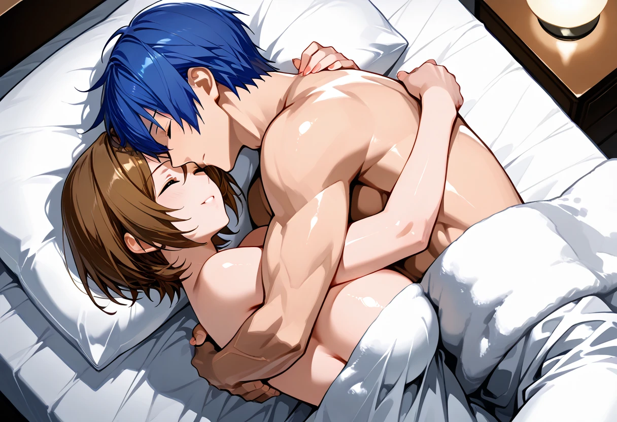 score_9, score_8_up, score_7_up,source_anime, high res image,masterpiece,best quality,girl,clear skin,simple,sex,missionary,hugging,ahegao,