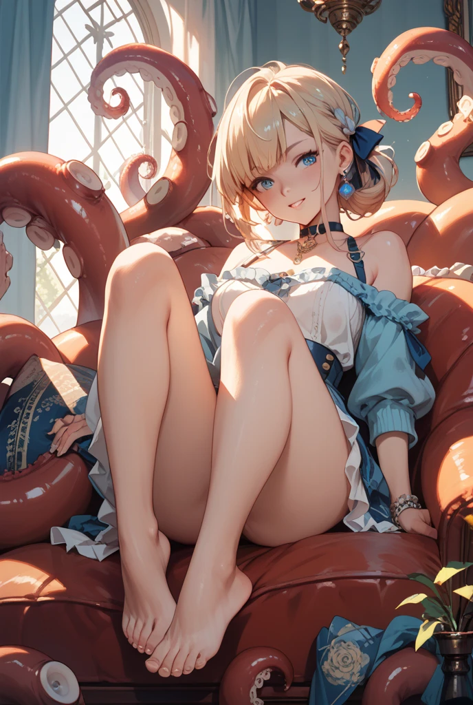 /draw (((Alice))) from alice_in_wonderland, ((loli)), arms_crossed, flat_chest, highest realism, photographic_detail, perfect_clarity, perfect_detail, nai4, warm_lighting, detailed_ambiance, ((perfect_flat_chest)), perfect_vagina, sitting, legs_open, ((loose_tunic_exposing)), masturbating_with_tentacle_dildo