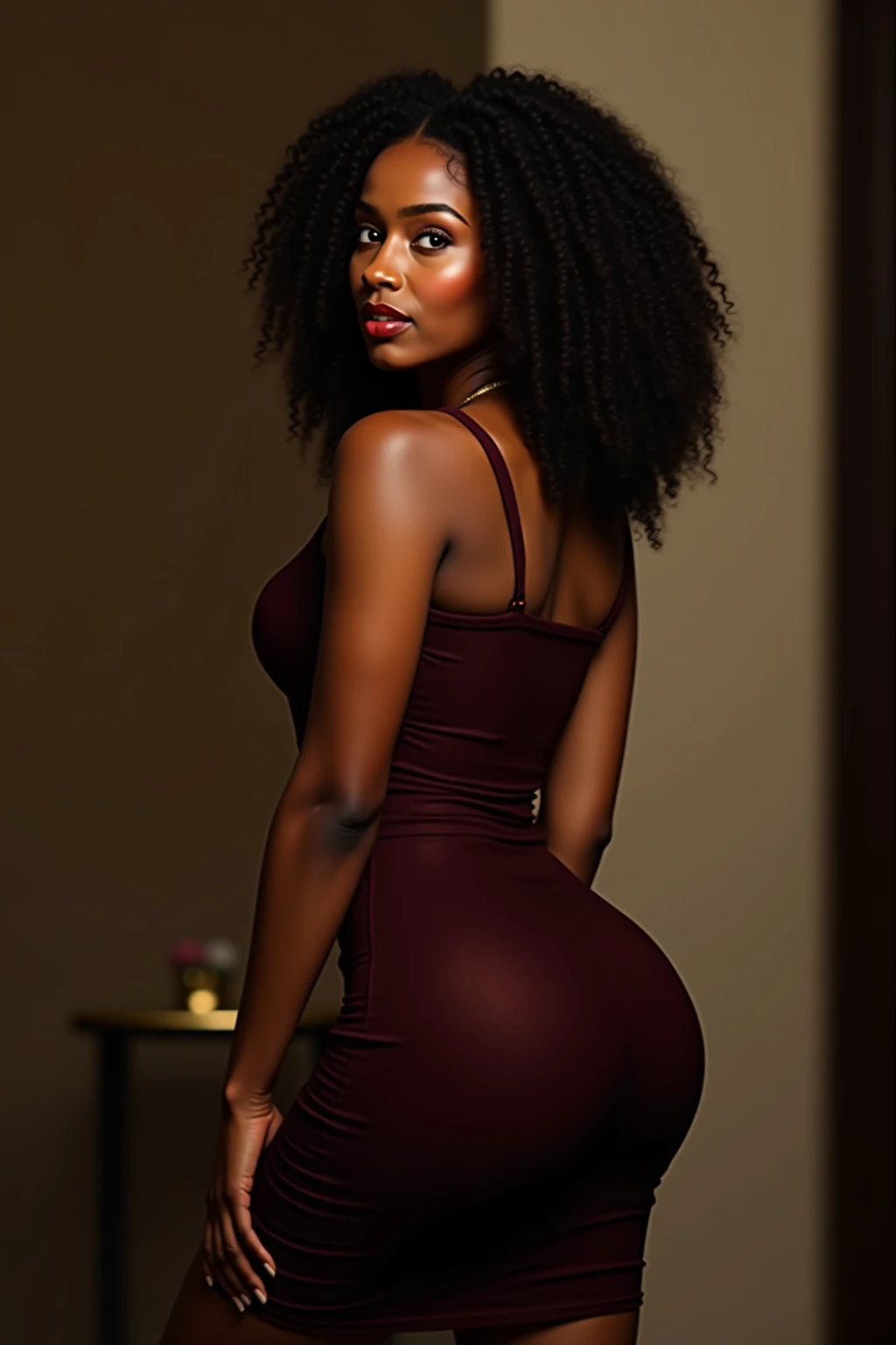 Sensual, 30s, huge breasts, Tall woman, Curve, totally naked, modest, walking, Skirt that wraps around the hips, Dark skin, Personal focus, a mature woman, Beautiful finger, Beautiful long legs, beaturiful body, beautiful nose, hair smooth, The eyes are charming, lips sensual, the face perfect, half naked, big ass, the painting style is biased towards authenticity, European and American type, the clothes have a strangle feeling
