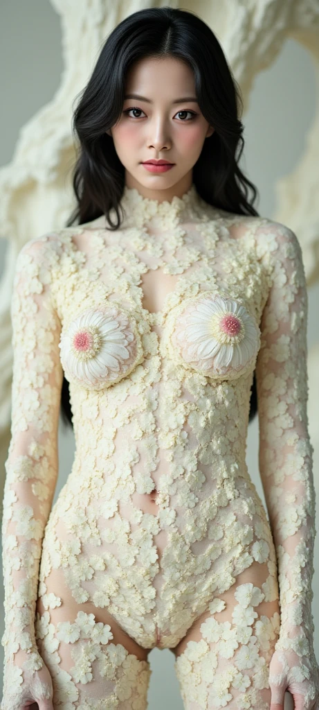 Browsing Caution,nude,(highest quality,8k,masterpiece),Japanese Mature,50 years old,Huge ,Accentuate your cleavage,Glamour,sexy,Muchimuchi,