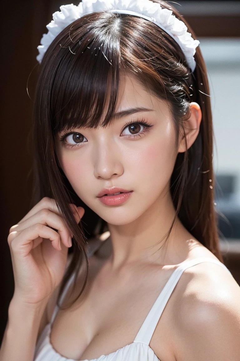 Create and express the best shining composition of the person in a realistic way。((masterpiece))、(((top-quality)))、((ultra-detailliert))、(A hyper-realistic)、(highly detailed CGillustration)、(extremely delicate and beautiful)、Girl a masterpiece、top-quality、Realistic skin feeling、Realistic fabric、We will introduce a realist illustration focusing on the center front of girls with realistic and ultra-detailed eyes.。This is the absolute rule, and the following sentence expresses the image quality。 The greatest painter in human history meets an unparalleled beauty、It is the greatest masterpiece in the history of the Inuiku Ichigo, which depicts the most beautiful figure of a lifetime.。 Create stunning anime artwork that is currently trending on seaStation、Introducing exquisite beauty and seductive aesthetics。Hair is tied up、Tight lace-up dresses、The background is outdoors、full bodyesbian、sitting on、Brown hair