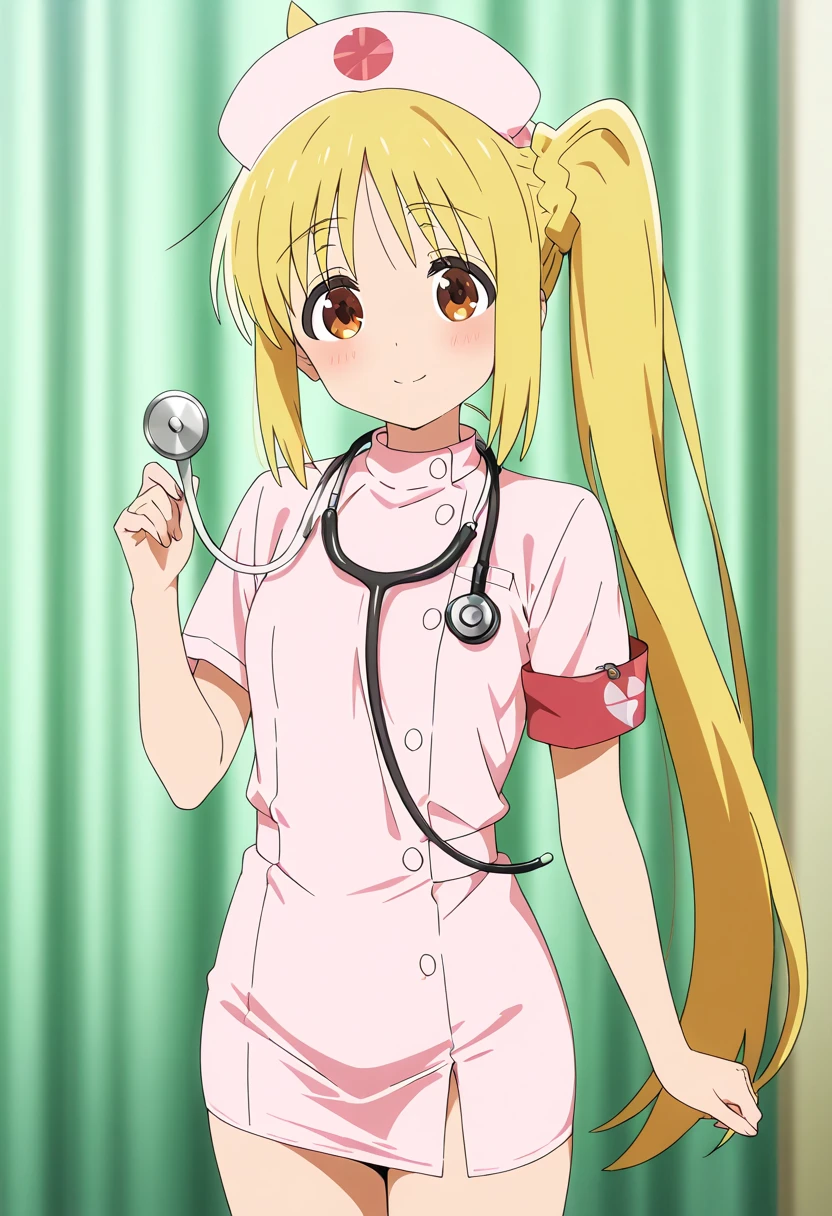 <lora:Konjiki_no_Yami:0.7>, Konjiki no Yami, 1girl, solo, blush, hat, nurse_cap, nurse <lora:sdxl_lightning_4step_lora:1>