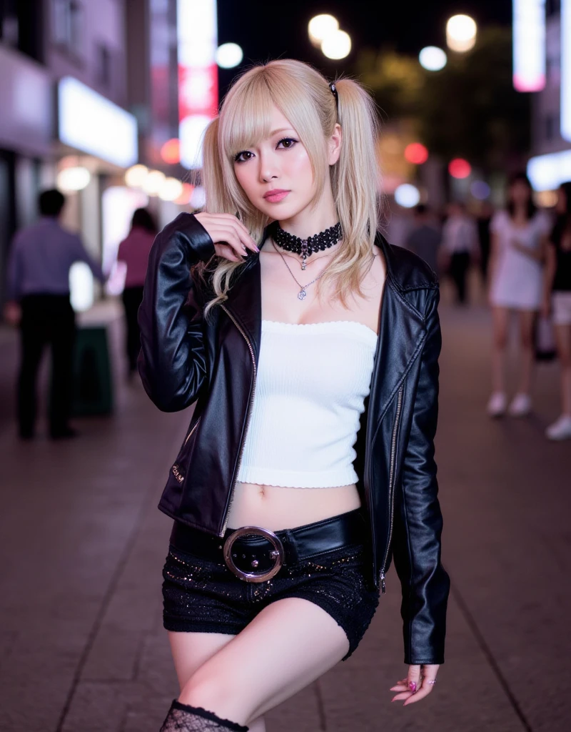 (8k, best quality, masterpiece:1.2), (realistic, photo-realistic:1.37), ultra-detailed, 1 girl,cute, solo,beautiful detailed sky,detailed cafe,night,sitting,dating,(nose blush),(smile:1.15),(closed mouth) small breasts,beautiful detailed eyes,(collared shirt:1.1), night, wet,business attire, rain,white lace, (short hair:1.2),floating hair NovaFrogStyle,cat ears,white skin,cinematic light,night street,street light