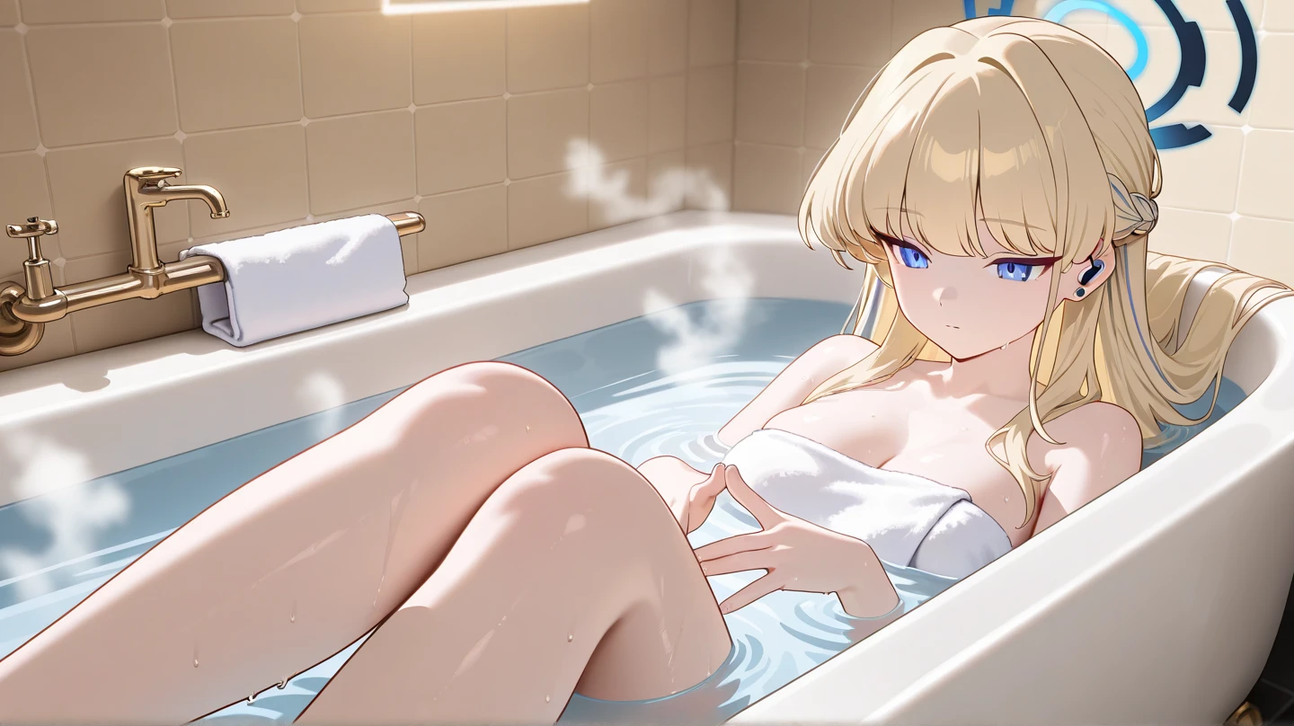 Mujer en bathtub. Yamanaka Ino, teen, naked, bathtub, medium breasts, small nippless, spread legs, touching herself, touching her pussy, clit, vaginal folds, Masturbating, orgasm face, closed eyes, perfect body, perfect legs, candles lighting. Masterpiece, super high resolution. detailed